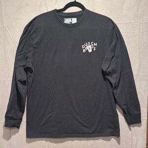Dutch Bros Black Long Sleeve Tee Casual Comfort